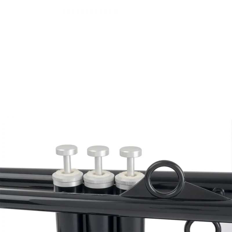PTrumpet Hytech Trumpet in Black with Gig Bag - Image 3