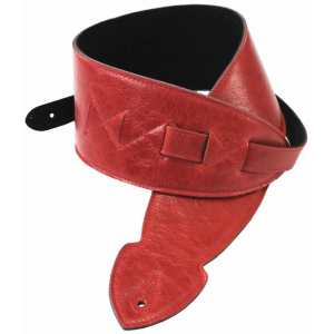 Levin 4" Flexi Soft Leather Guitar Strap in Red (LS-G-FSL-400-RED)
