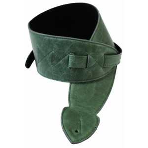 Levin 2.5" Flexi Soft Leather Guitar Strap in Green (LS-G-FSL-250-GREEN)