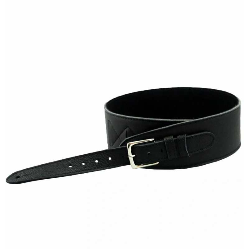 Levin 2.5" Flexi Soft Leather adjust buckle Guitar Strap (LS-G-FSL-A-250-BLACK)