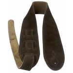 Levin 2.75" Flexi Soft Suede Guitar Strap in Brown (LS-G-S-275-BROWN)