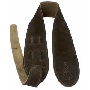 Levin 2.75" Flexi Soft Suede Guitar Strap in Brown (LS-G-S-275-BROWN)