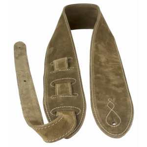 Levin 2.75" Flexi Soft Suede Guitar Strap in Beige (LS-G-S-275-BEIGE)