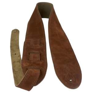 Levin 2.75" Flexi Soft Suede Guitar Strap in Rust (LS-G-S-275-RUST)