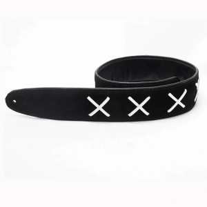Levin 2.5" Gilmour Flexi Soft Leather Guitar Strap LS-G-GILMOUR-FSL-250-BLACK