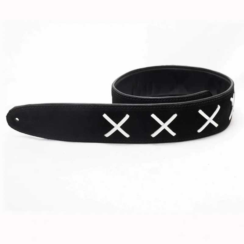 Levin 2.5" Gilmour Flexi Soft Leather Guitar Strap LS-G-GILMOUR-FSL-250-BLACK