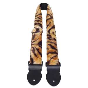 Levin 2" Webbing Furry Guitar Strap in Tiger (LS-G-WF-200-TIGER)