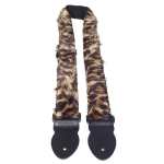 Levin 2" Webbing Furry Guitar Strap in Leopard (LS-G-WF-200-LEOPARD)
