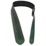 Levin 2" Celtic Revival Embossed Leather Guitar Strap (LS-G-CRL-200-GREEN)