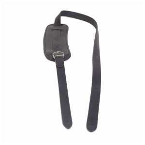 Levin Vintage Shoulder Pad Leather Guitar Strap (LS-G-L-VA-100-BLACK)
