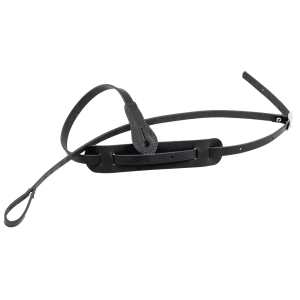 Levin 0.5" Leather Mandolin Strap in Black (LS-M-L-050-BLACK)