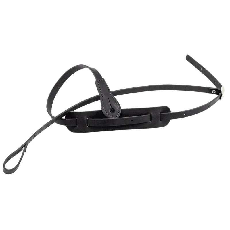 Levin 0.5" Leather Mandolin Strap in Black (LS-M-L-050-BLACK)