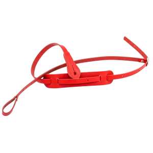 Levin 0.5" Leather Mandolin Strap in Red (LS-M-L-050-RED)