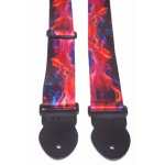 Levin 2" Webbing Graphic Guitar Strap Hot Flames (LS-G-WG-200-HOT-FLAMES)