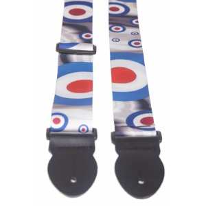 Levin 2" Webbing Graphic Guitar Strap Target (LS-G-WG-200-TARGET)
