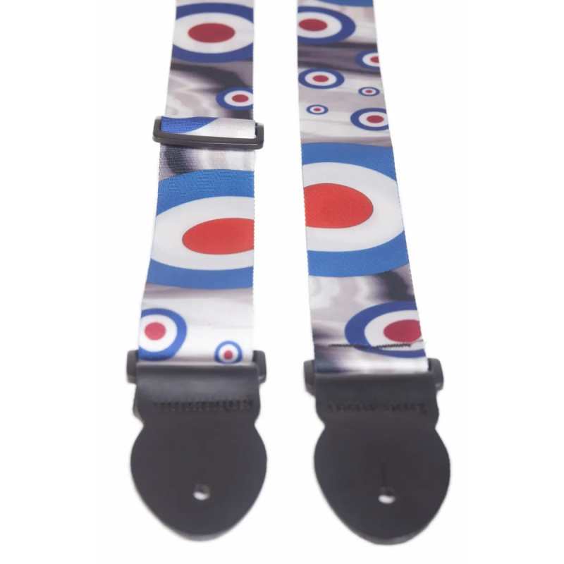 Levin 2" Webbing Graphic Guitar Strap Target (LS-G-WG-200-TARGET)