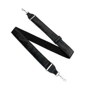 Levin 2" Adjustable Leather Banjo Strap in Black (LS-B-L-A-200-BLACK)