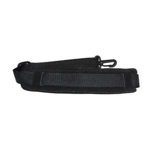 Levin 1" Webbing Strap for Saxophone with Suede, Sponge and Fleece Neck Pad in Black (LS-S-W-100-BLACK)