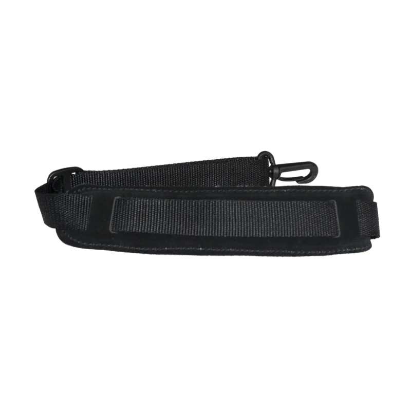 Levin 1" Webbing Strap for Saxophone with Suede, Sponge and Fleece Neck Pad in Black (LS-S-W-100-BLACK)