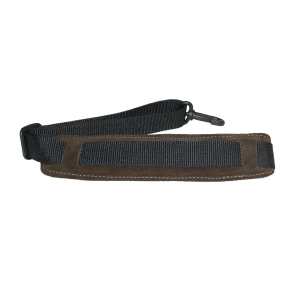 Levin 1" Webbing Strap for Saxophone with Suede, Sponge and Fleece Neck Pad in Brown (LS-S-W-100-BROWN)