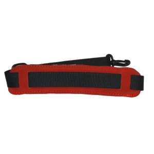 Levin 1" Webbing Strap for Saxophone with Suede, Sponge and Fleece Neck Pad in Red (LS-S-W-100-RED)