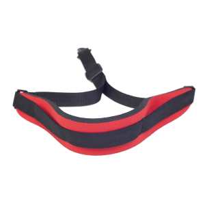Levin 1" Webbing Strap for Saxophone with Neoprene Neck Pad in Red (LS-S-W-NEO-100-RED)