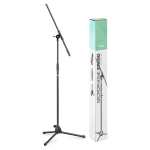 Stagg MIS0822BK Microphone Boom Stand with Folding Legs, Black