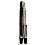 Levin 2" Textured Fabric Guitar Strap Zig Zag Brown (LS-G-TF-200-ZIG-ZAG-BROWN)