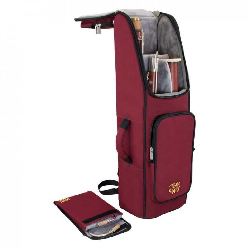 Tom & Will Bassoon Gig Bag ~ Burgundy with Grey Interior 36BA-359 - Image 5
