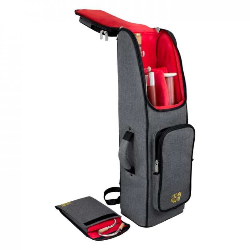 Tom & Will Bassoon Gig Bag ~ Grey with Red Interior 36BA-315 - Image 4
