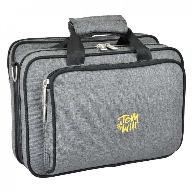 Tom & Will clarinet gig case ~ Blue with Purple Interior