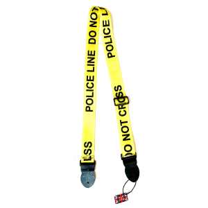 Levin 2" Webbing Graphic Guitar Strap Police Yellow (LS-G-WG-200-POLICE-YELLOW)
