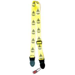 Levin 2" Webbing Graphic Guitar Strap Bio Hazard Yellow (LS-G-WG-200-BIO-HAZARD-YELLOW)