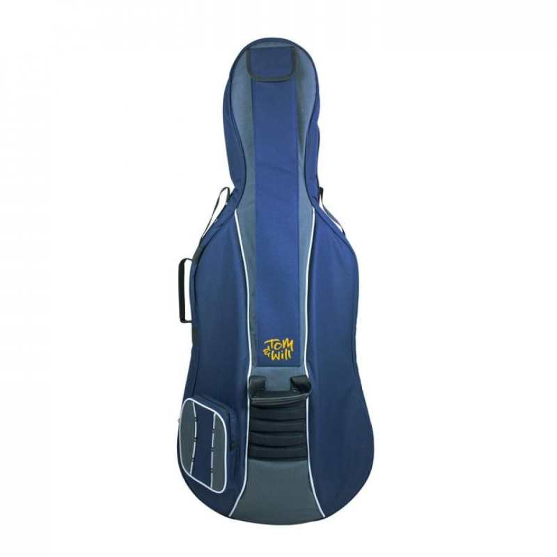 Tom & Will Classic 1/2 size Cello Gig Bag ~ Navy with Grey Trim