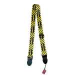 Levin 2" Webbing Graphic Guitar Strap Danger (LS-G-WG-200-DANGER)