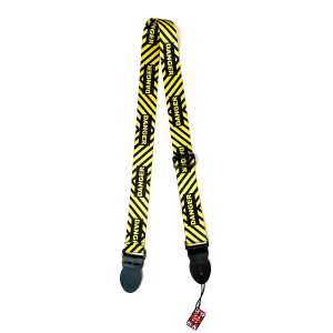 Levin 2" Webbing Graphic Guitar Strap Danger (LS-G-WG-200-DANGER)