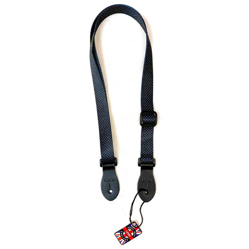 Levin 1" Webbing Ukulele Strap in Polka Dot (LS-UM-W-100-POLKA-DOT)