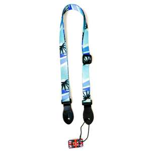 Levin 1" Webbing Ukulele Strap in Hawaiian Blue (LS-UM-W-100-HAWAIIN-BLUE)