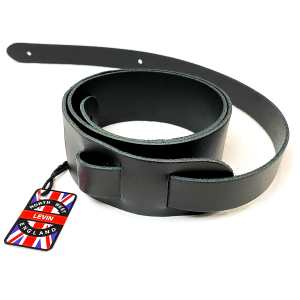 Levin 2 Inch Leather Guitar Strap in Black (LS-G-L-200-BLACK)