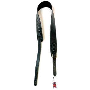 Levin  2.5" Distressed Guitar Strap in Black (LS-G-D-250-BLACK)