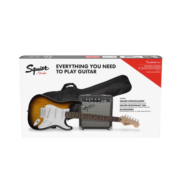 Squier Stratocaster Strat Pack, Brown Sunburst - Image 5