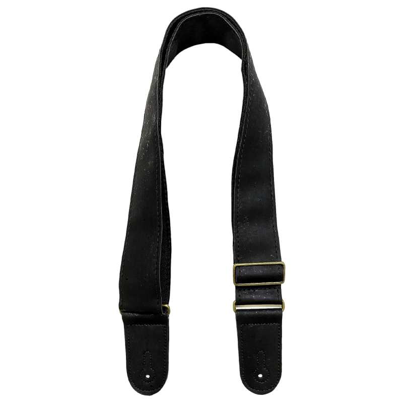 Levin 2" Vegan Cork Guitar Strap in Black (LS-G-VC-200-BLACK)