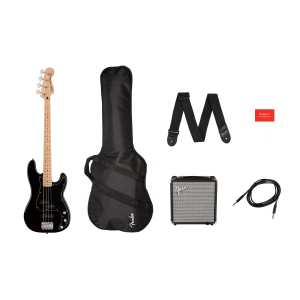 Squier Affinity Series Precision Bass PJ Pack, Black