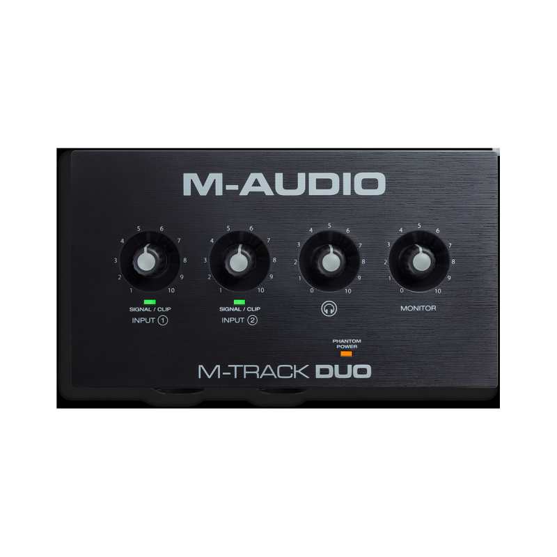 M-Audio M-Track Duo 2-Channel USB Audio Interface with 2 Combo Inputs - Image 4