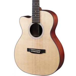 Martin 000C-Jr10EL Junior Model 000 Electro Acoustic Guitar with Gig Bag, Left-handed