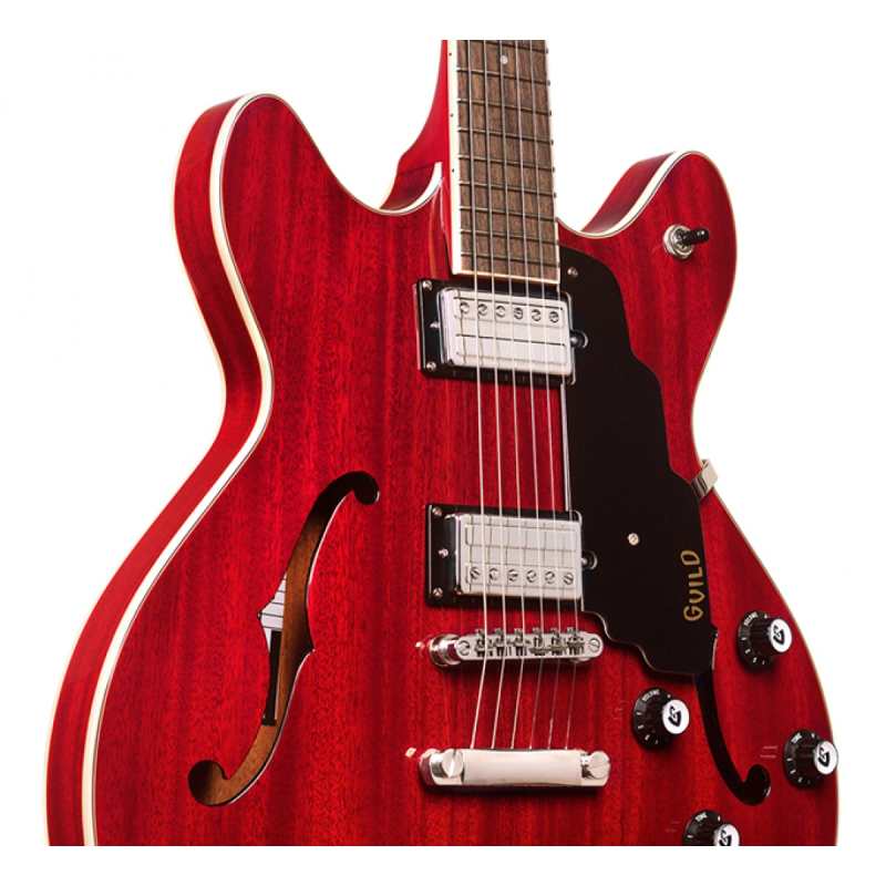 Guild Starfire I DC Doible-cut Semi-hollow Body Electric Guitar with Stoptail in Cherry Red Finish