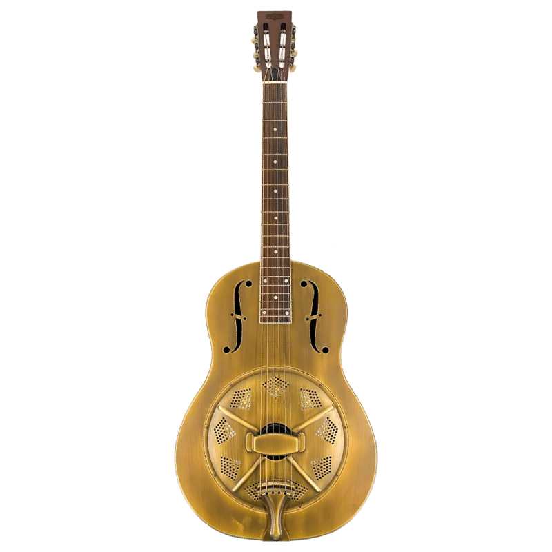 ResoVille Parkville Custom MS12 Resonator Guitar in Bronze inc Case - Image 3