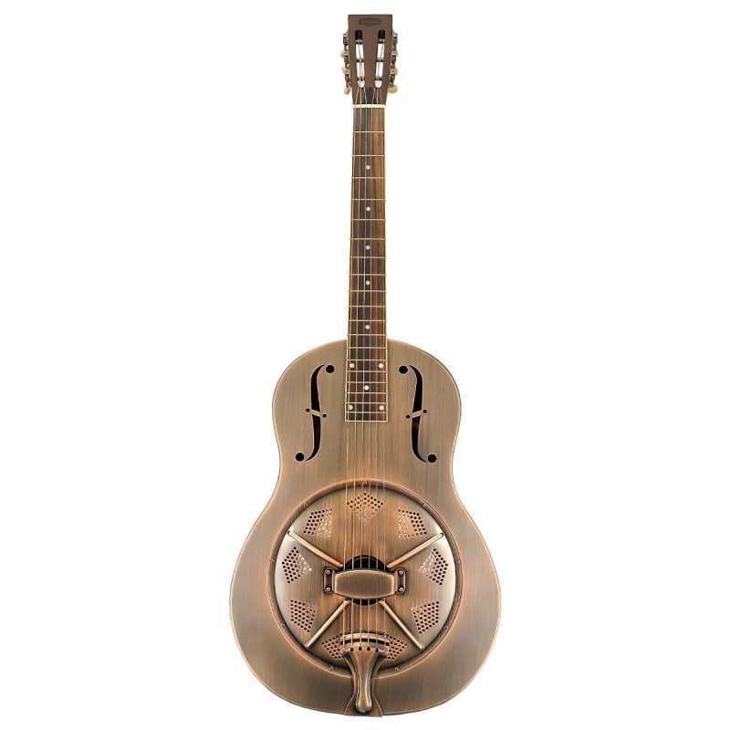 ResoVille Parkville Custom MS12 Resonator Guitar in Red Copper Finish inc Case - Image 2