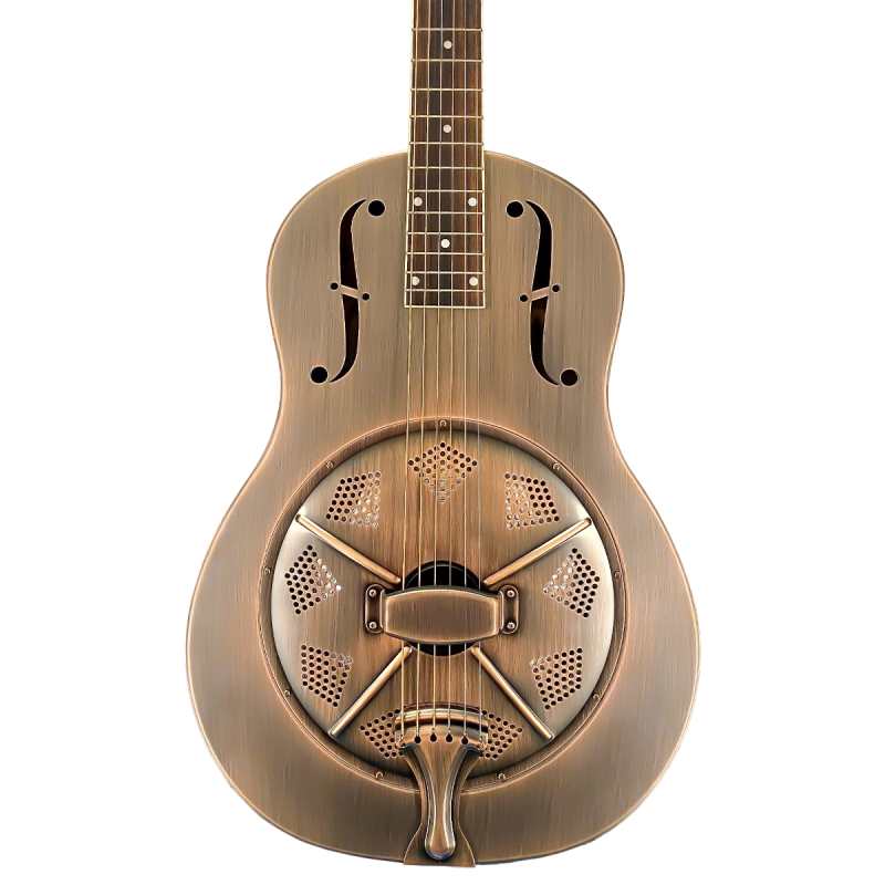ResoVille Parkville Custom MS12 Resonator Guitar in Red Copper Finish inc Case