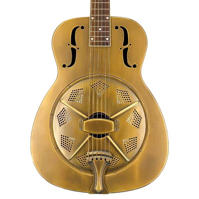 ResoVille Stamford	Custom MS14 Resonator Guitar in Bronze Finish inc Case